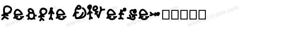 People Diverse字体转换